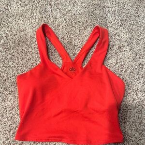 ALO Yoga Fiery Red airbrush Tank